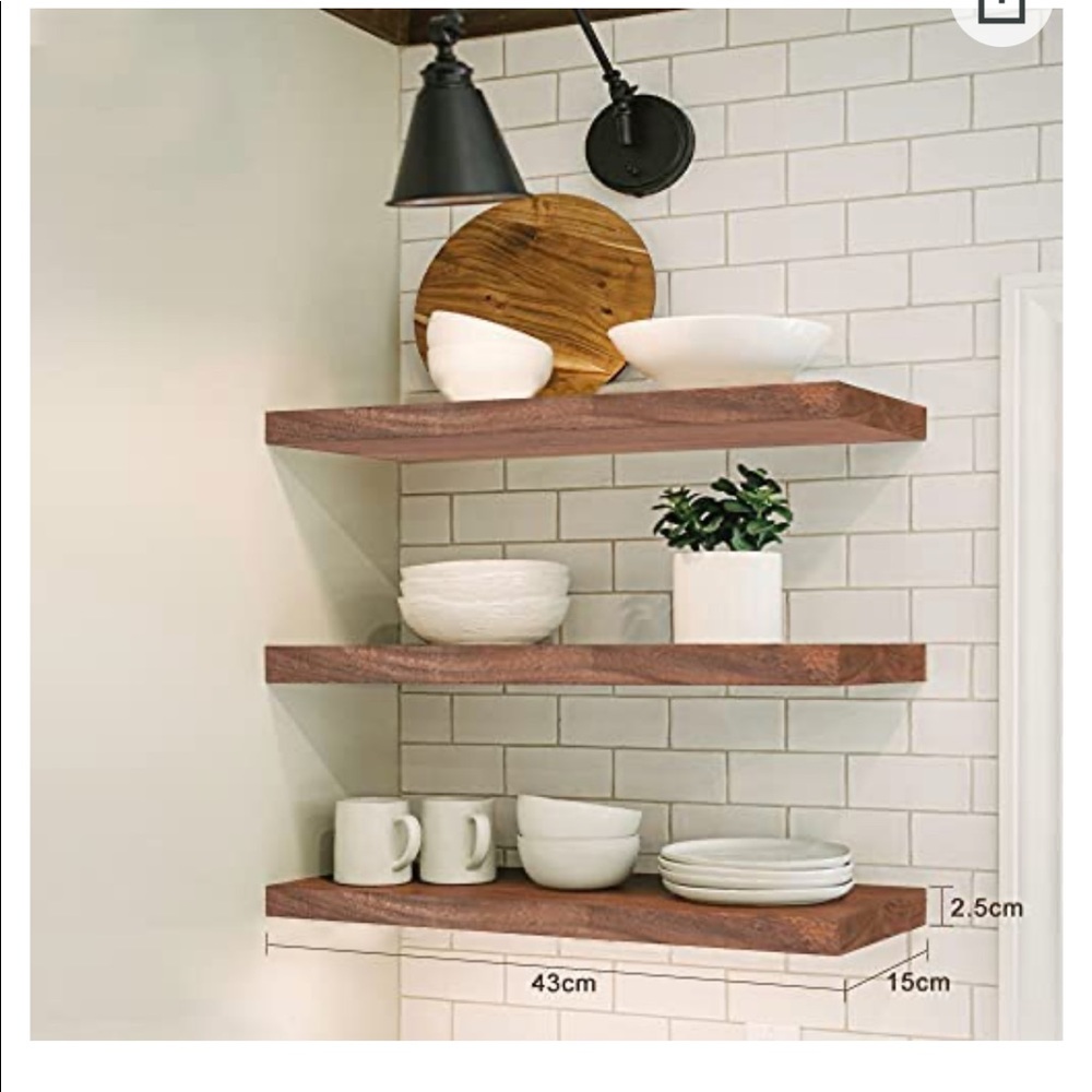 Floating shelves